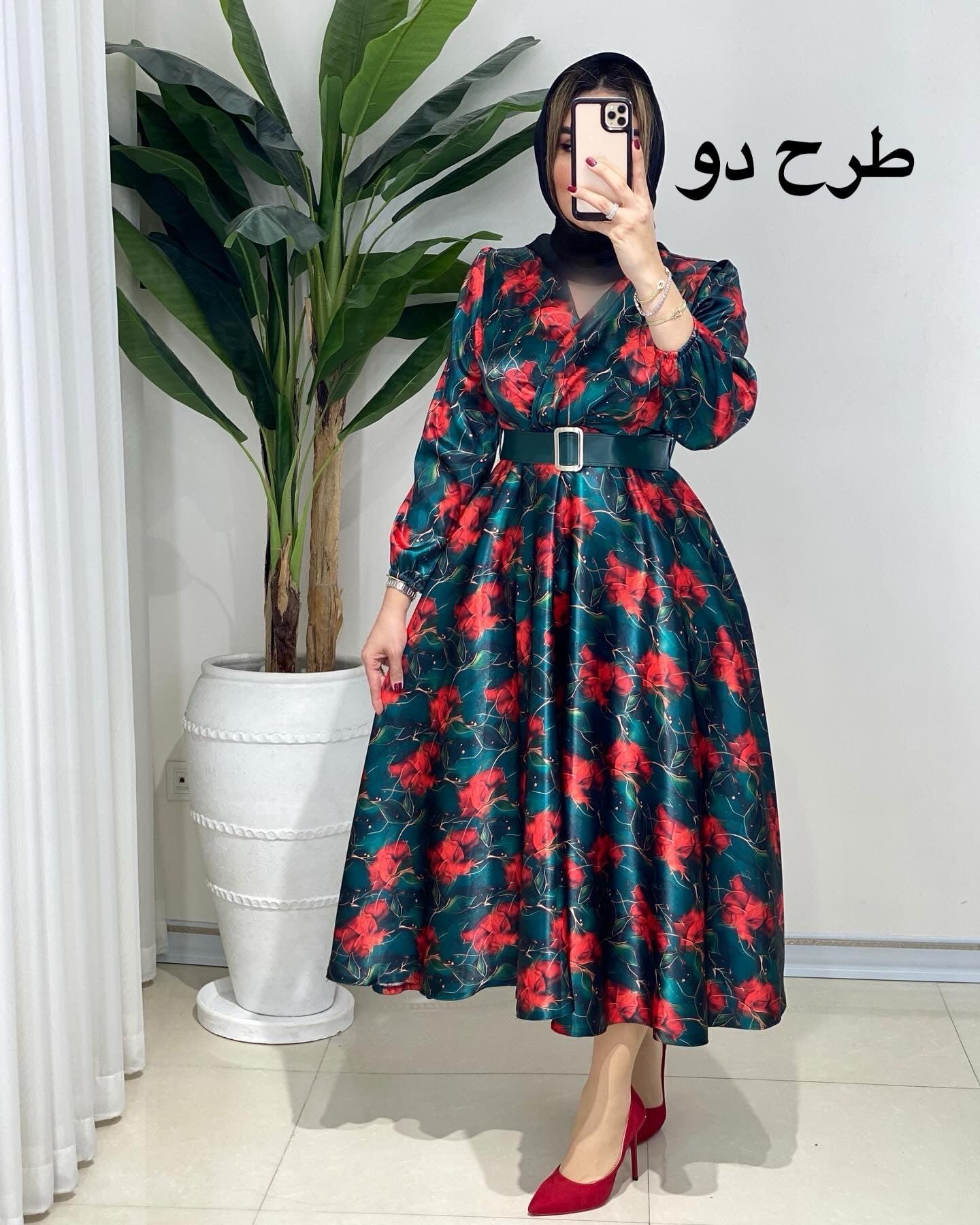 پیراهن ساتن نیوا