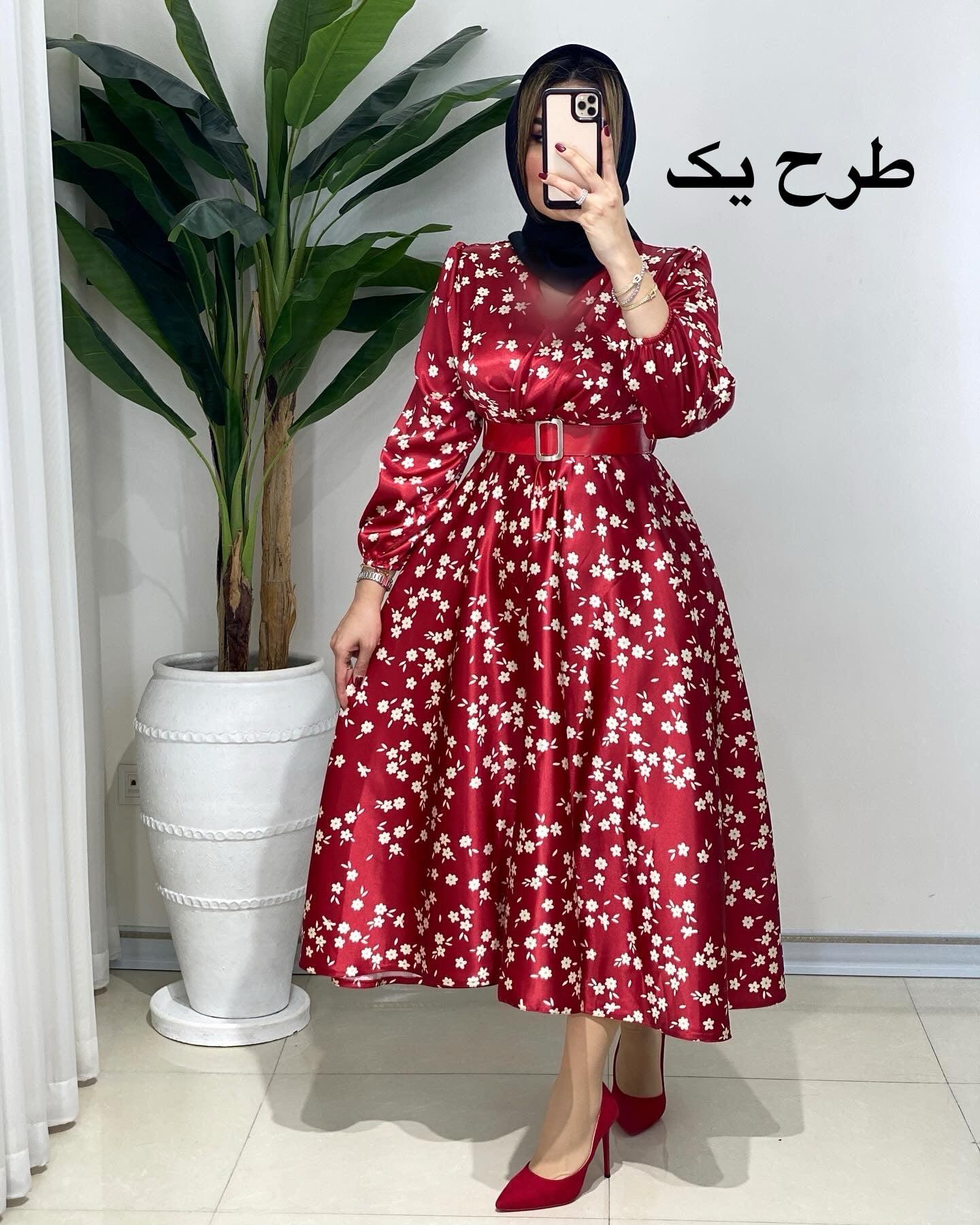 پیراهن ساتن نیوا