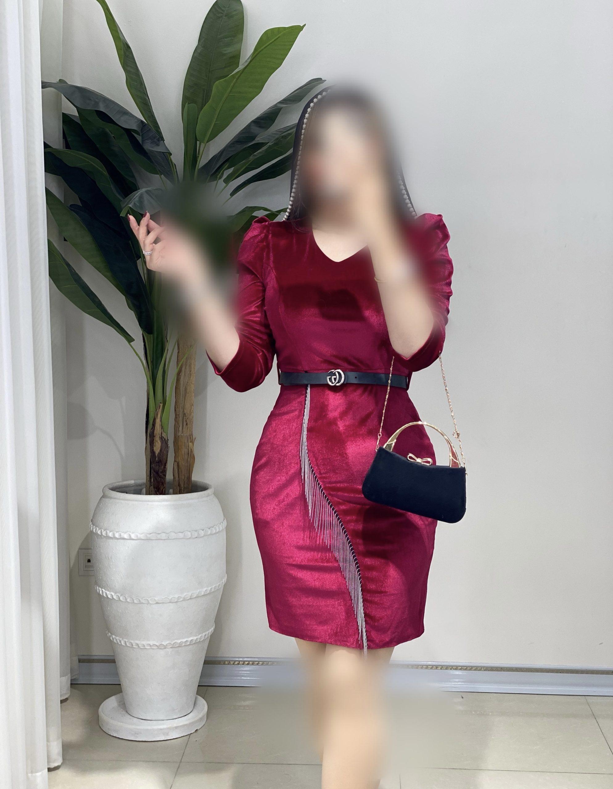 پیراهن مخمل میشکا