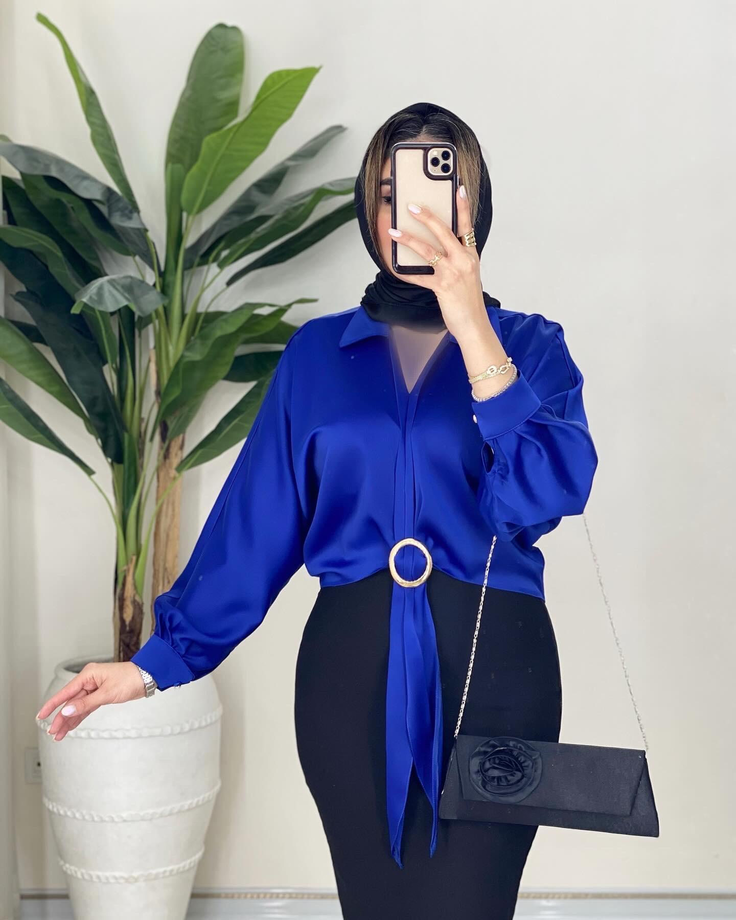 شوميز حلقه ای ساتن شارمین