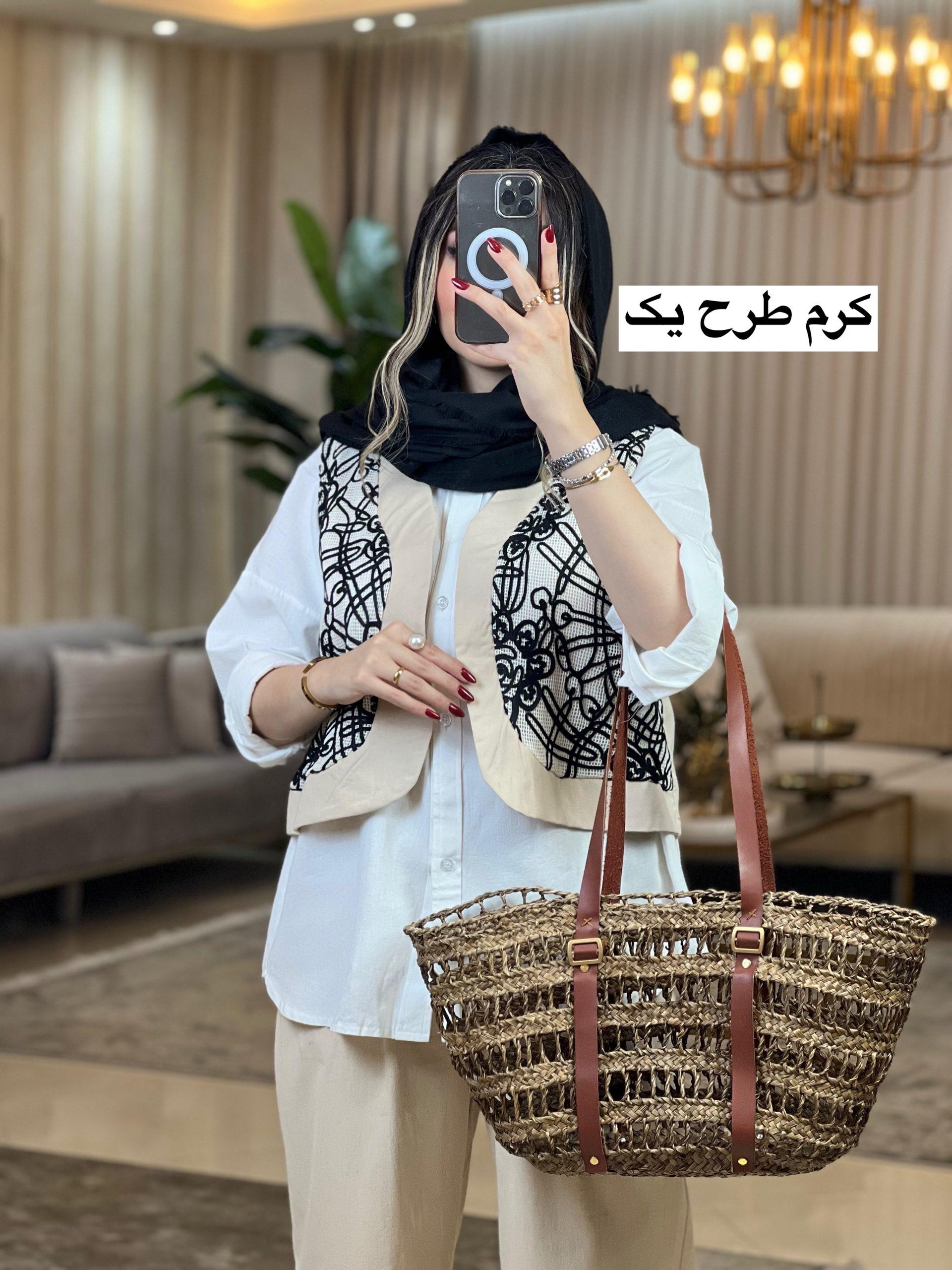 ست شومیز شلوار و ژیله خامه دوزی لیا