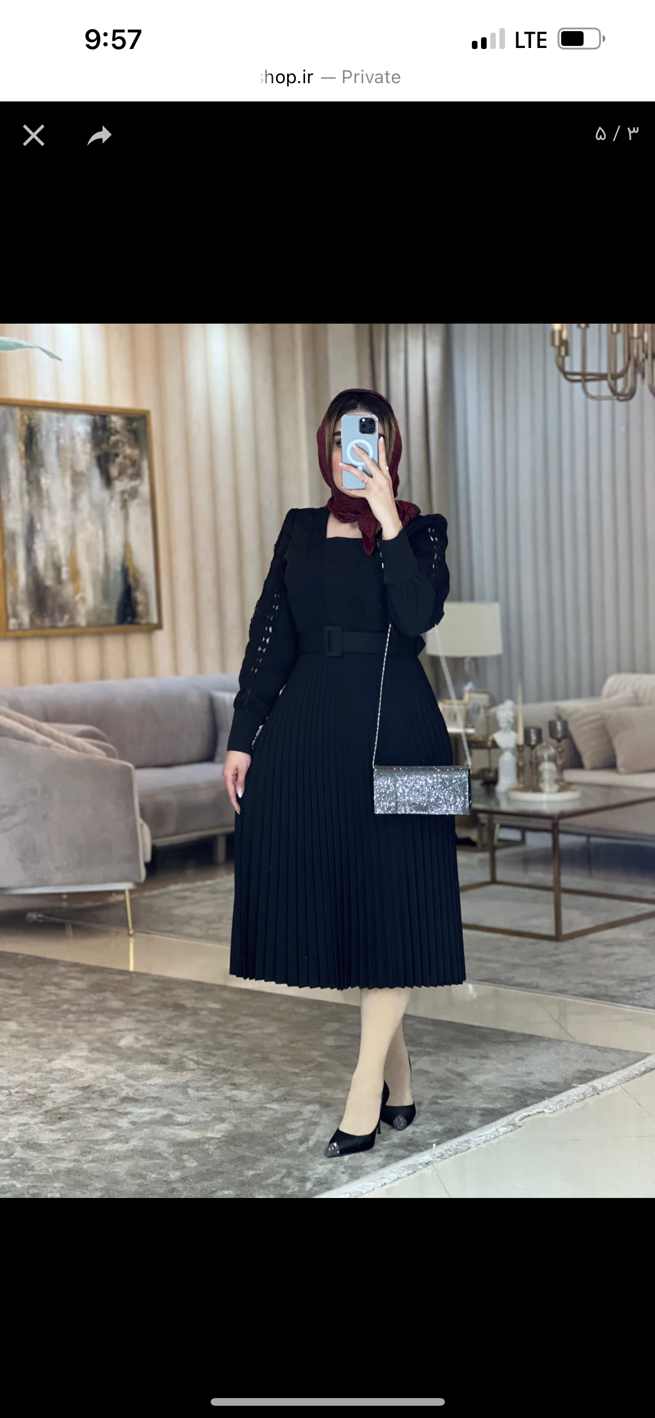 پیراهن پلیسه پناه 5369
