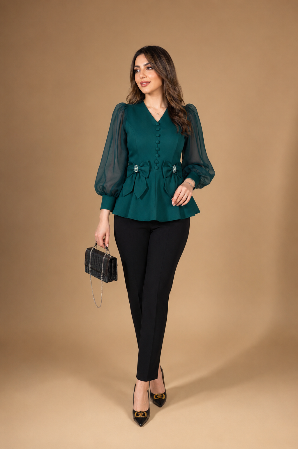 شومیز کتی ترنج 0854