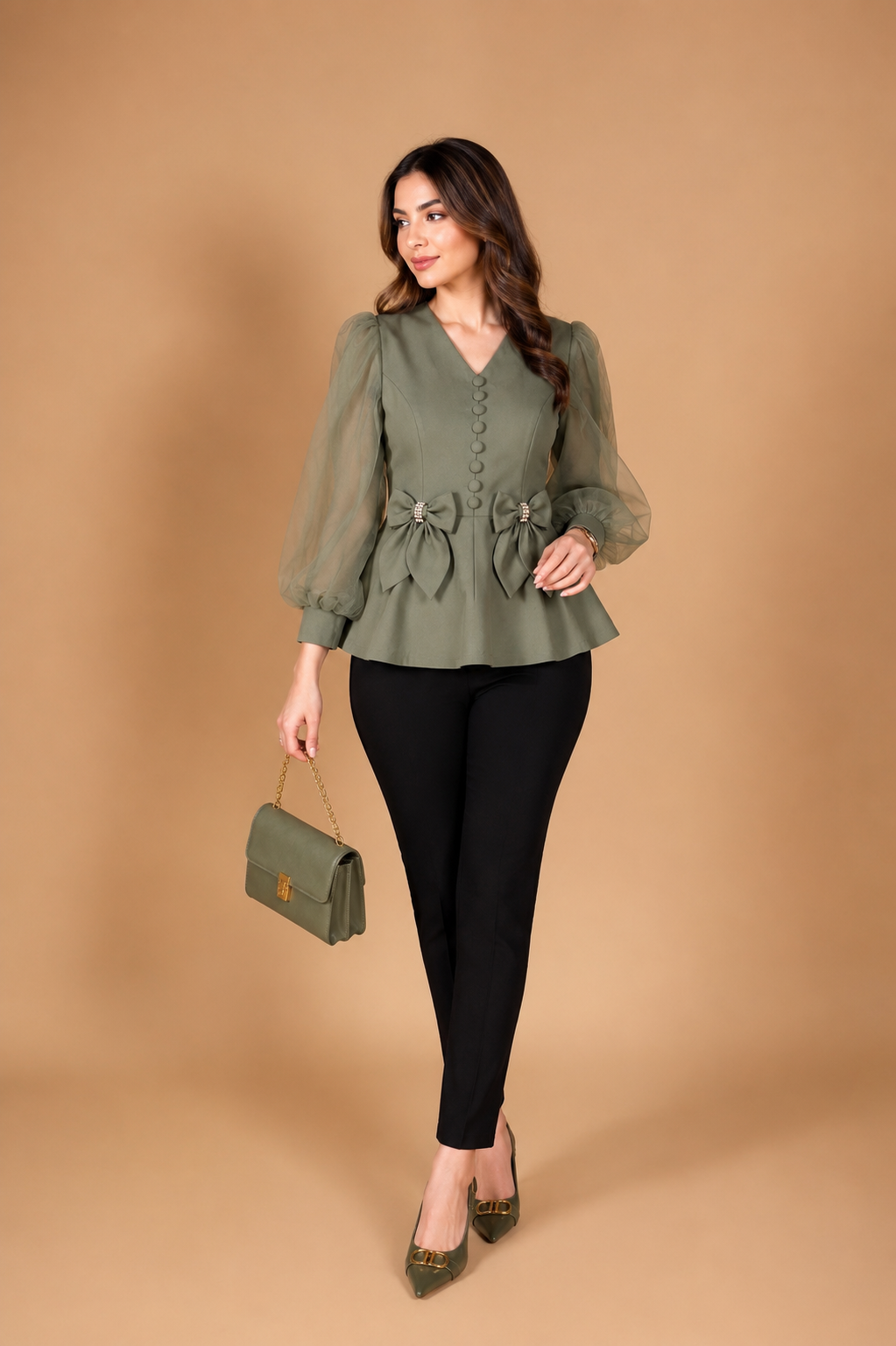 شومیز کتی ترنج 0854